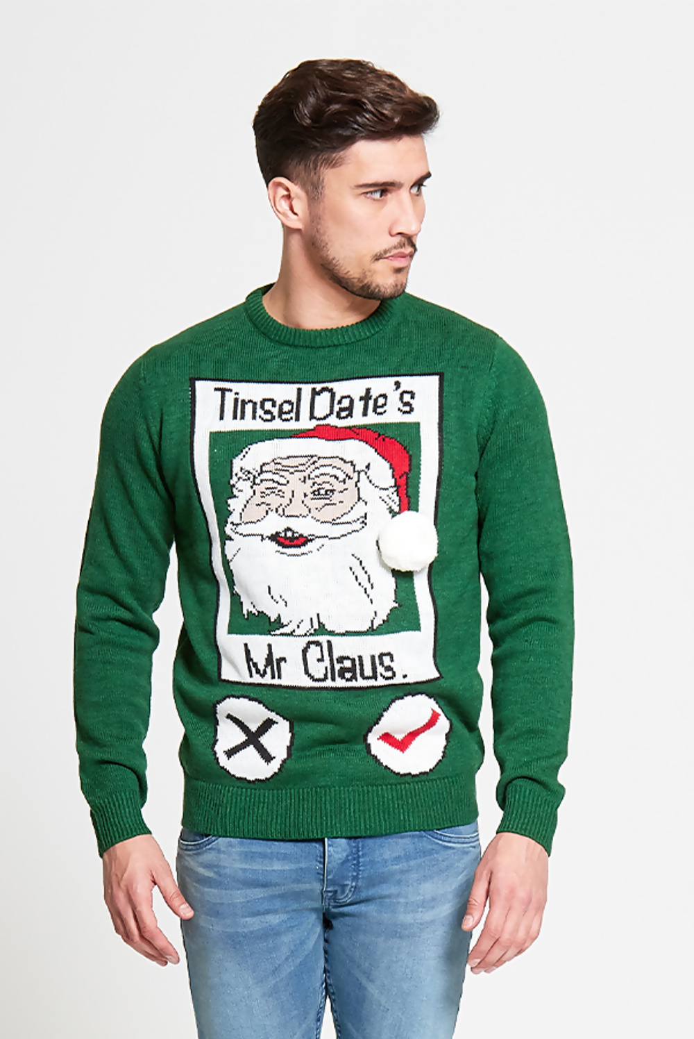 Green xmas jumper