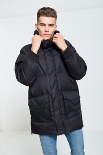 quilted windbreaker jacket