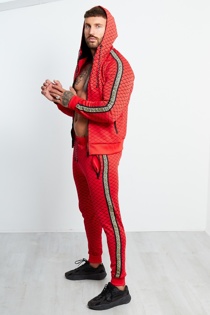 red tracksuits