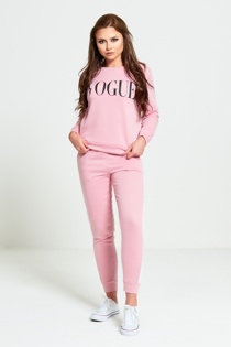 pink tracksuit set