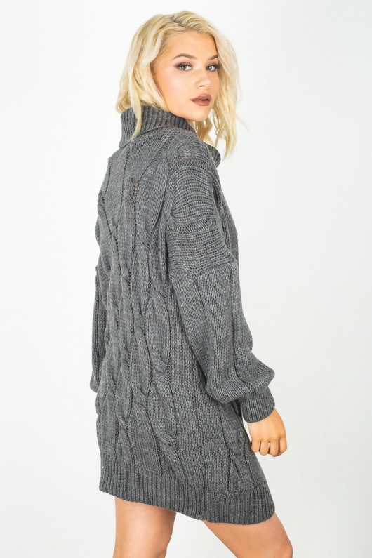 charcoal jumper dress