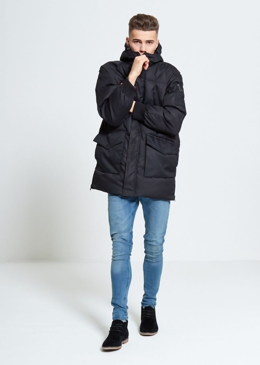 quilted windbreaker jacket