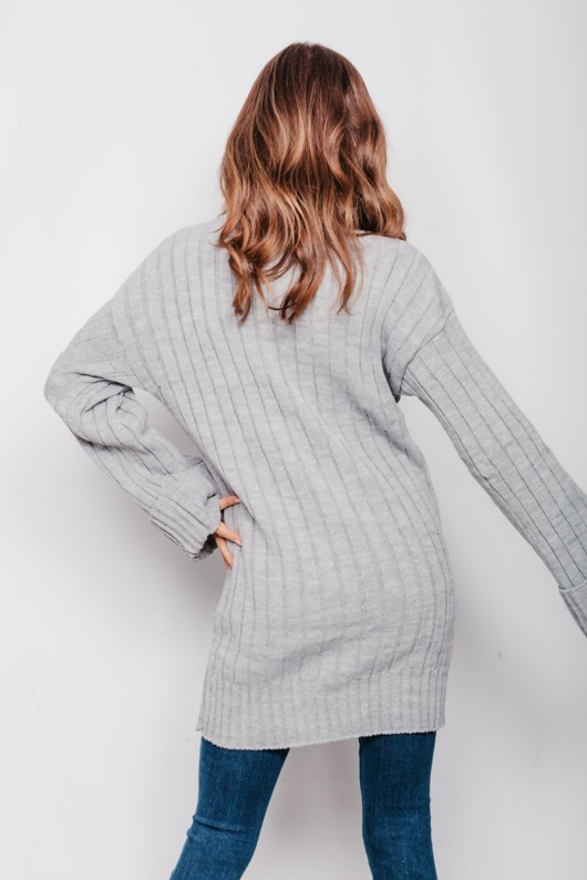 oversized grey jumper dress
