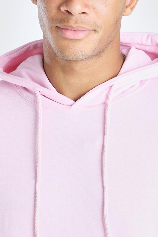 Mens Pink Oversized Hoodie Justyouroutfit
