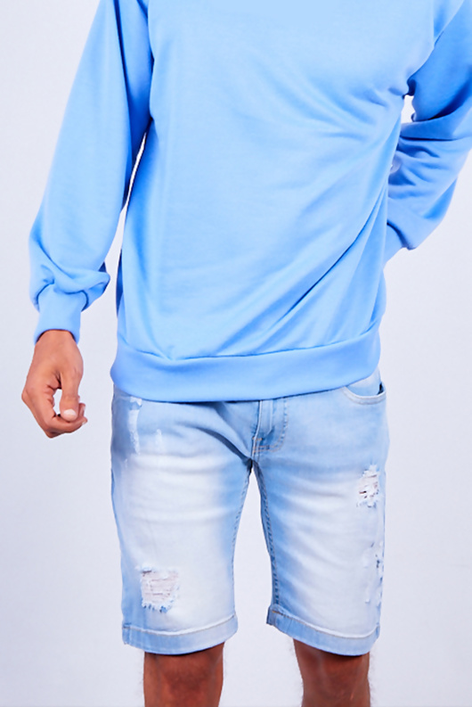 mens light wash distressed jeans