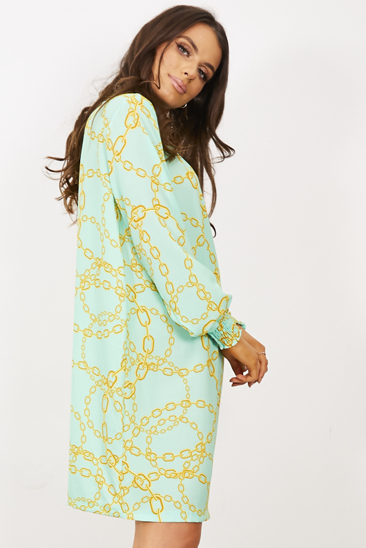 mint shift dress
