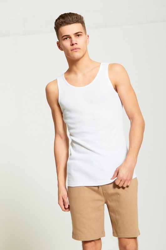 White Vest Men’s Top for Sale Justyouroutfit