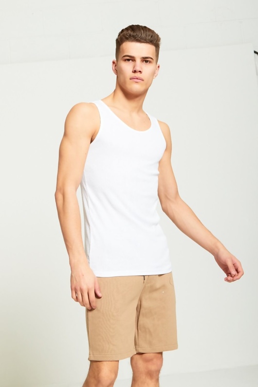 White Vest Men’s Top for Sale Justyouroutfit