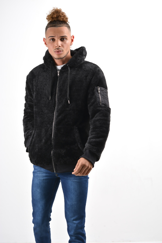 mens teddy coat