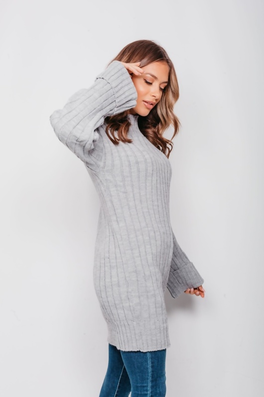 jumper dress with jeans