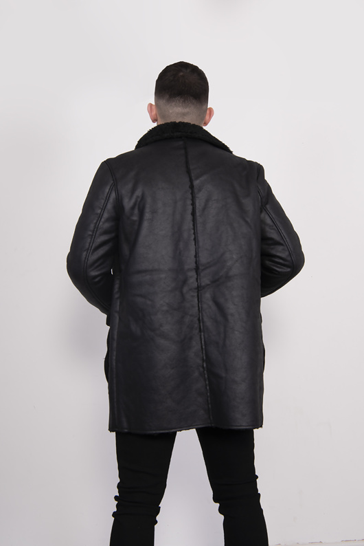leather jacket sherpa lining